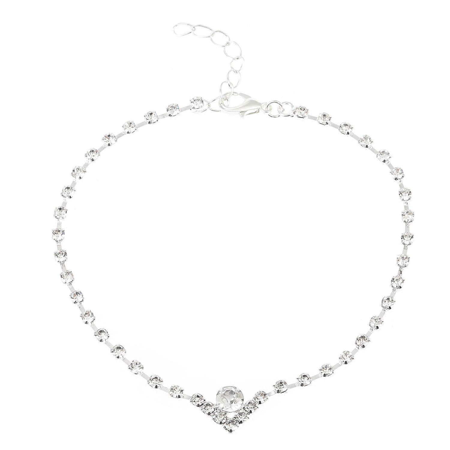 Silver anklet for women
