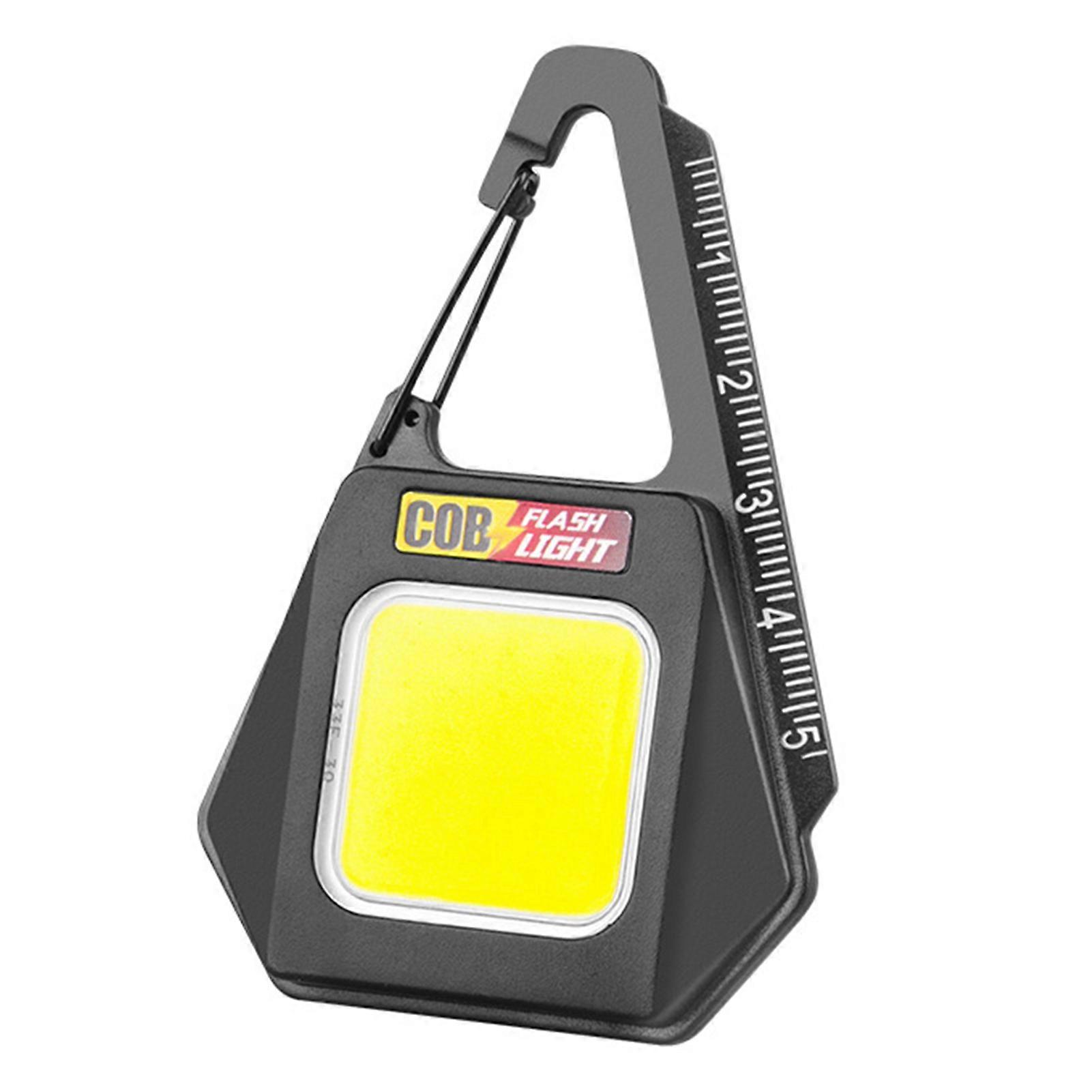 1/2Pcs LED Flashlight with Strong Magnet Base 3 Lighting Modes 500 Lumens Rechargeable Compact Size Portable Keychain Light Emergency Light