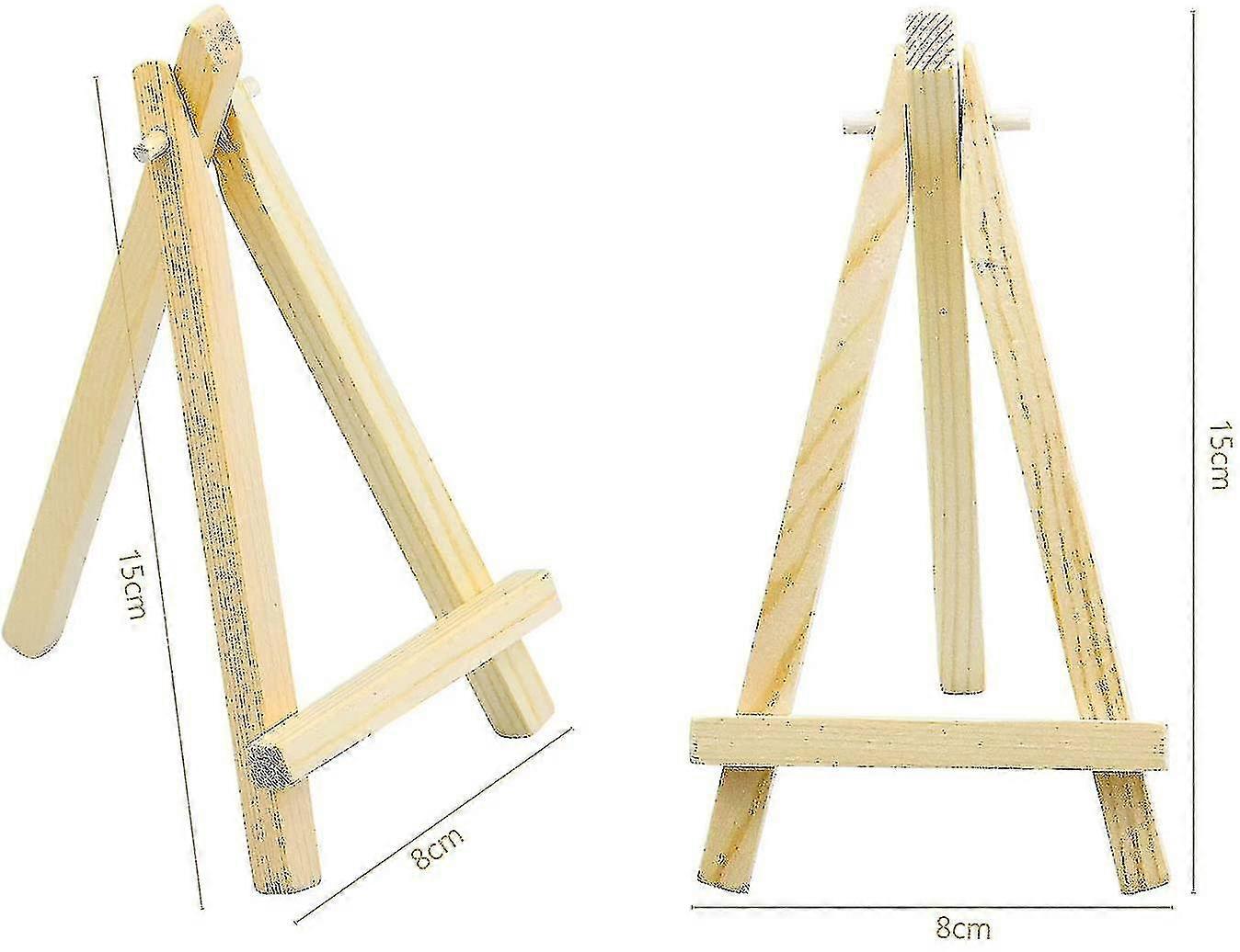 20 Pieces Mini Wooden Easel Mini Triangle Tabletop Triangle Easel Photo Frame Display For Poster Photo Memo