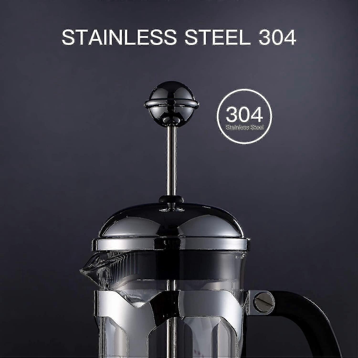 French Press Coffee Maker(34 Oz),heat Resistant Borosilicate Glass