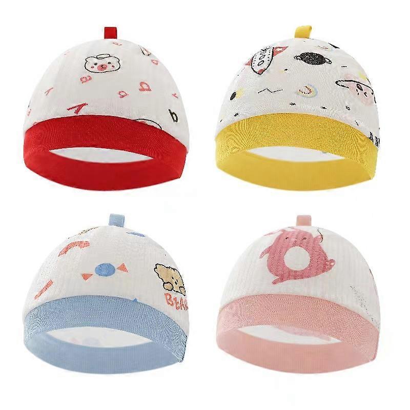 Baby Girls 4-Pack Caps