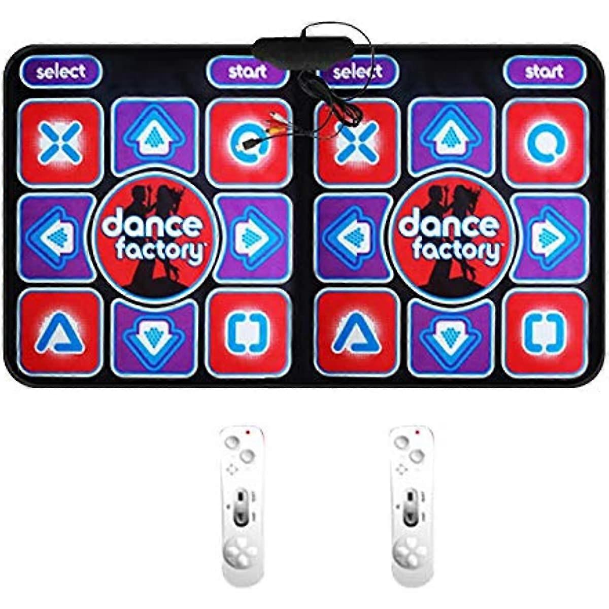 Double Dancing Mat, Double User Wired Dance Mat, Game Non-Slip with 2 Remote Controller Multi-Function for PC,Double D,Yoga Mat for Chance Mat Game