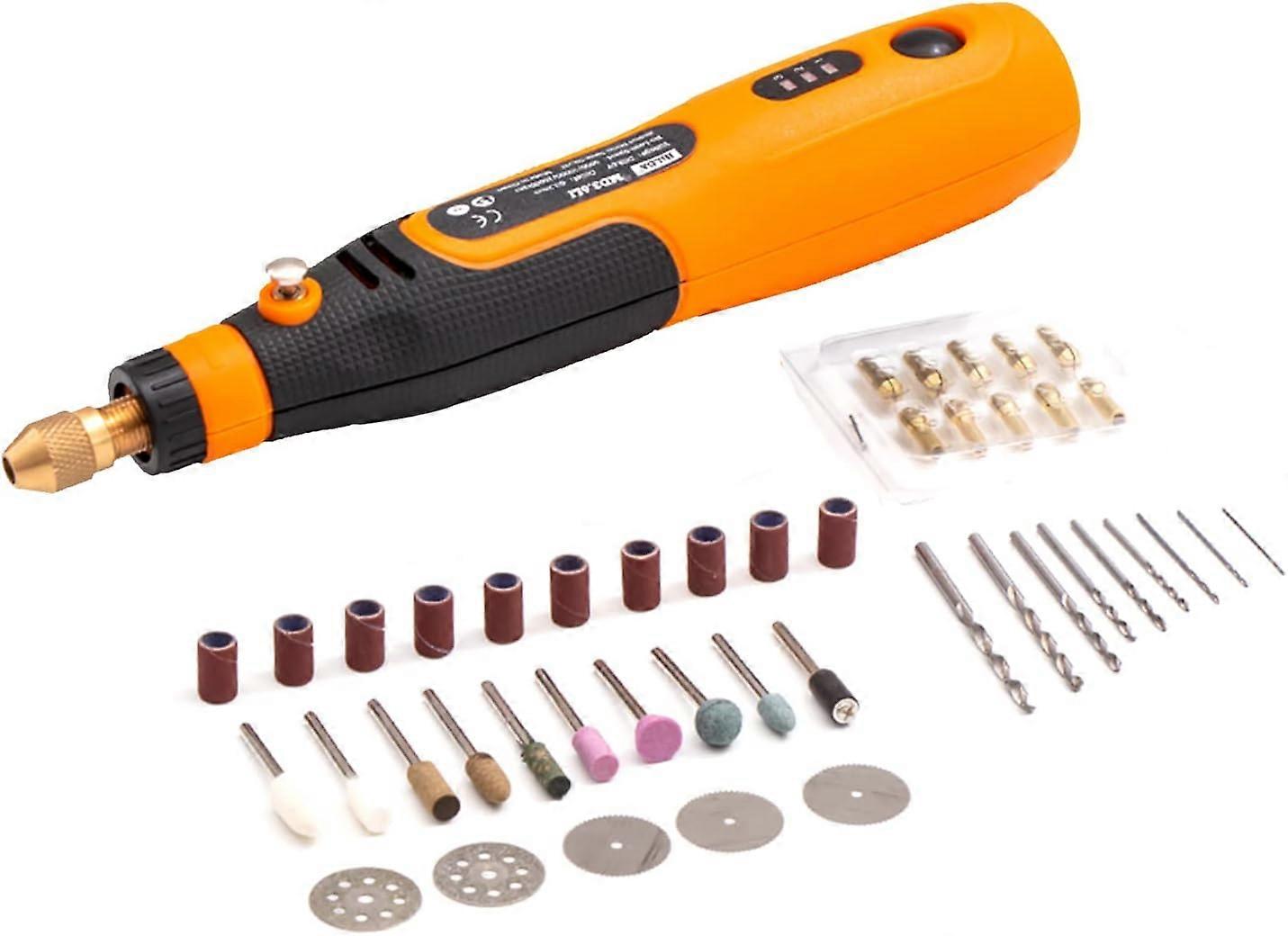 Hancaner 36V Multifunction Tool USB Electric Rotary Tool Multi Sander Engraving Device Rotary Tool Grinder with 46 Accessories
