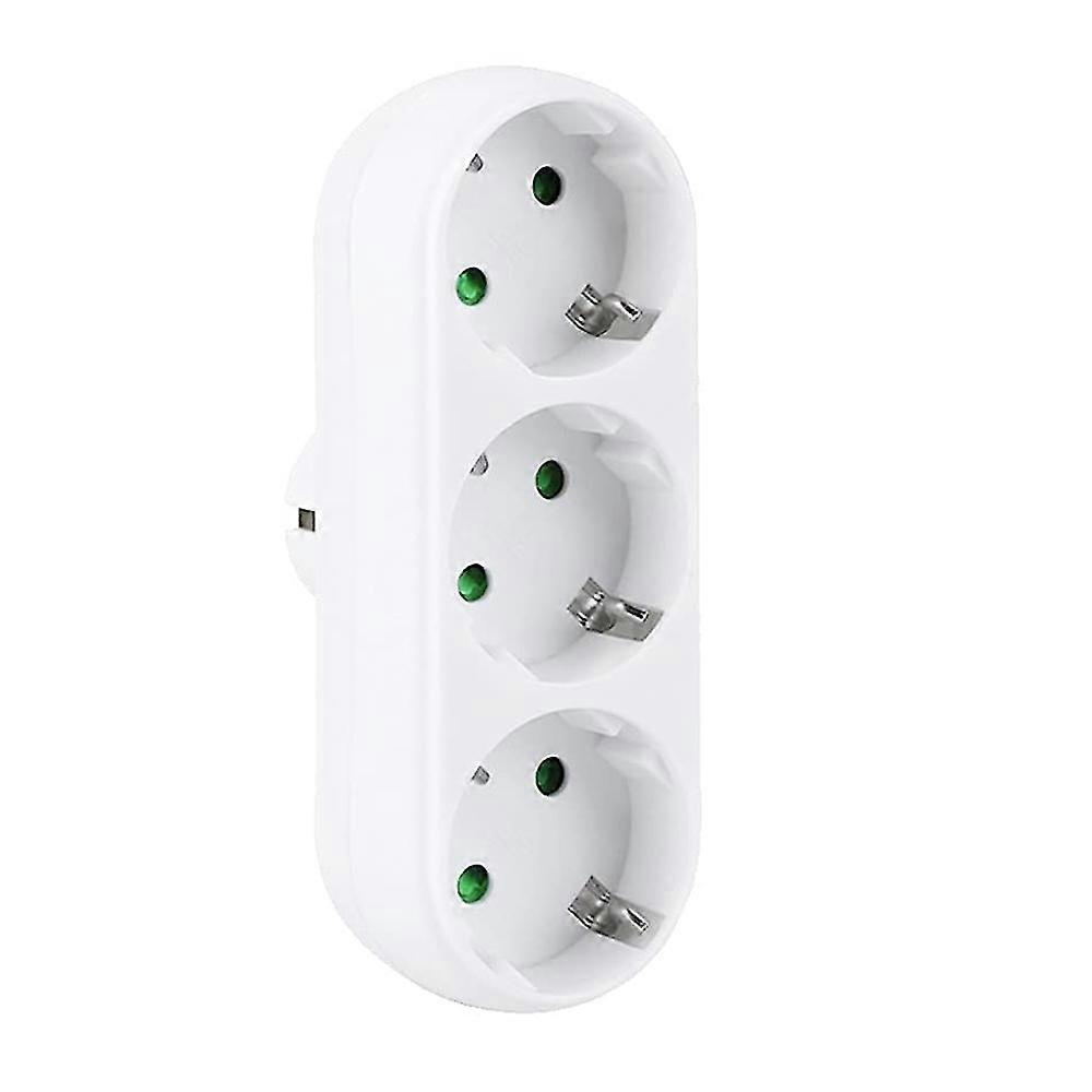 3-way Socket Adapter Wall Plate Socket 3-in-1 Ac Multiple Socket 250v/16a 3500w/max Converter Socke