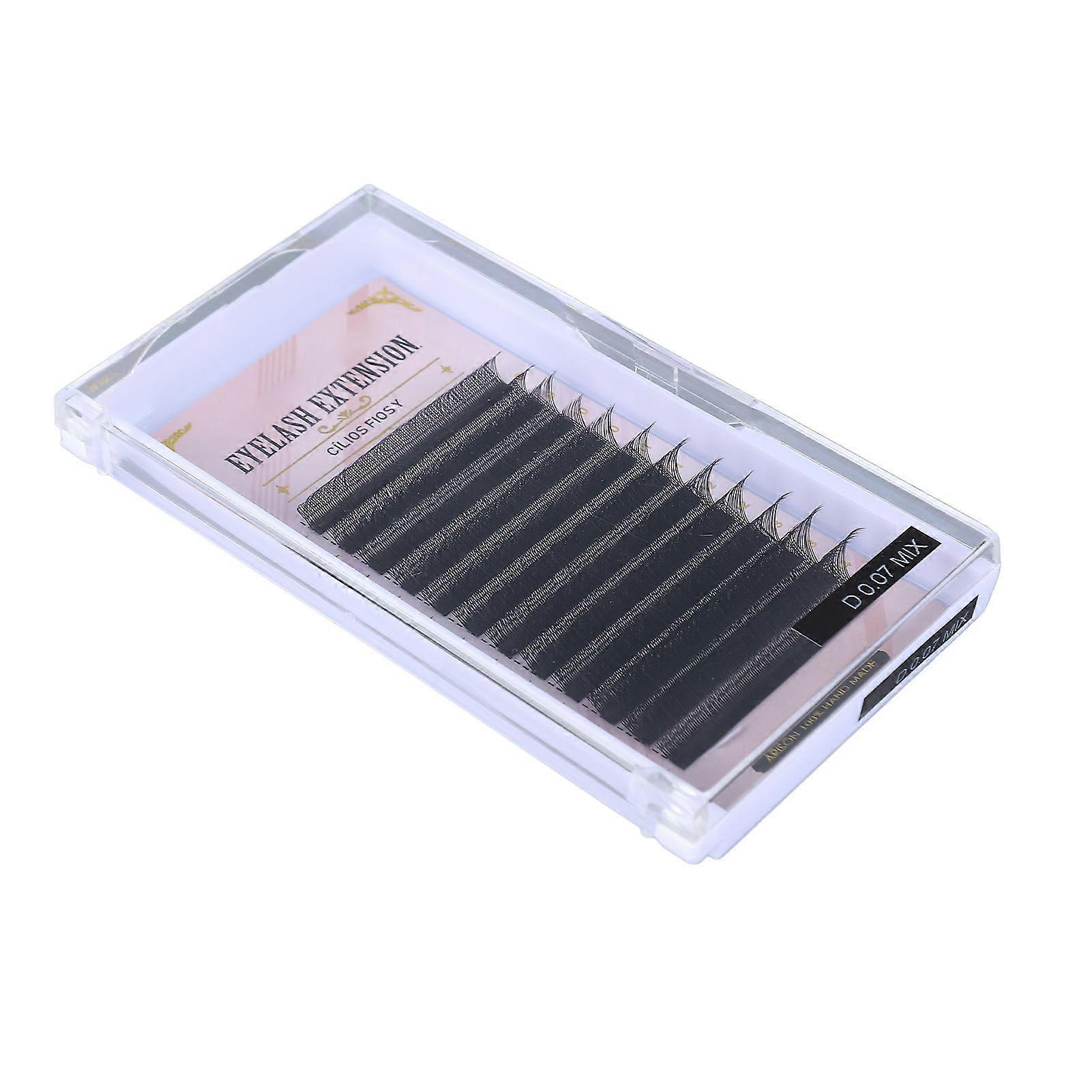 Black Y Shaped False Individual Eyelashes Soft 0.07D Cluster Lashes for Eyelash Extension 8 to 15mm