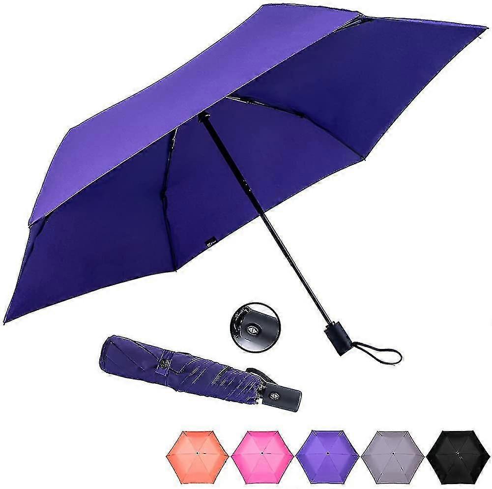 Small Folding Umbrella,compact Travel Umbrella,windproof And Automatic