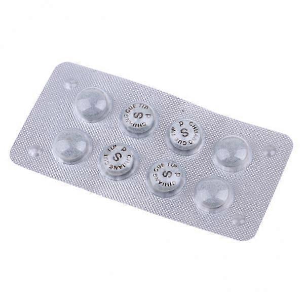 2x8pcs / pack Rindsleder Queue Tips 10,5mm für 10-10,5mm handgemachte Poolqueue weich