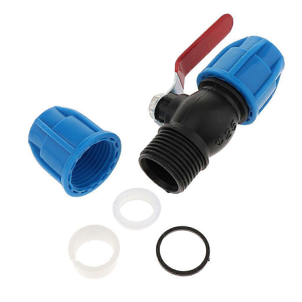 5x Garden Hose Hose Coupling Hose Connection with Shut-off Valve Regulating Valve