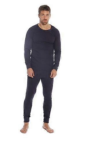 Herren Thermounterwäsche Set Hoch tailliert Locker Warm Baumwolle Weich