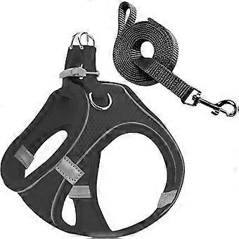 Dog Harness Small Pet Harness Reflective Dog Leash Anti Pull Dog Chest Harness Adjustable Soft Harness Breathable Soft