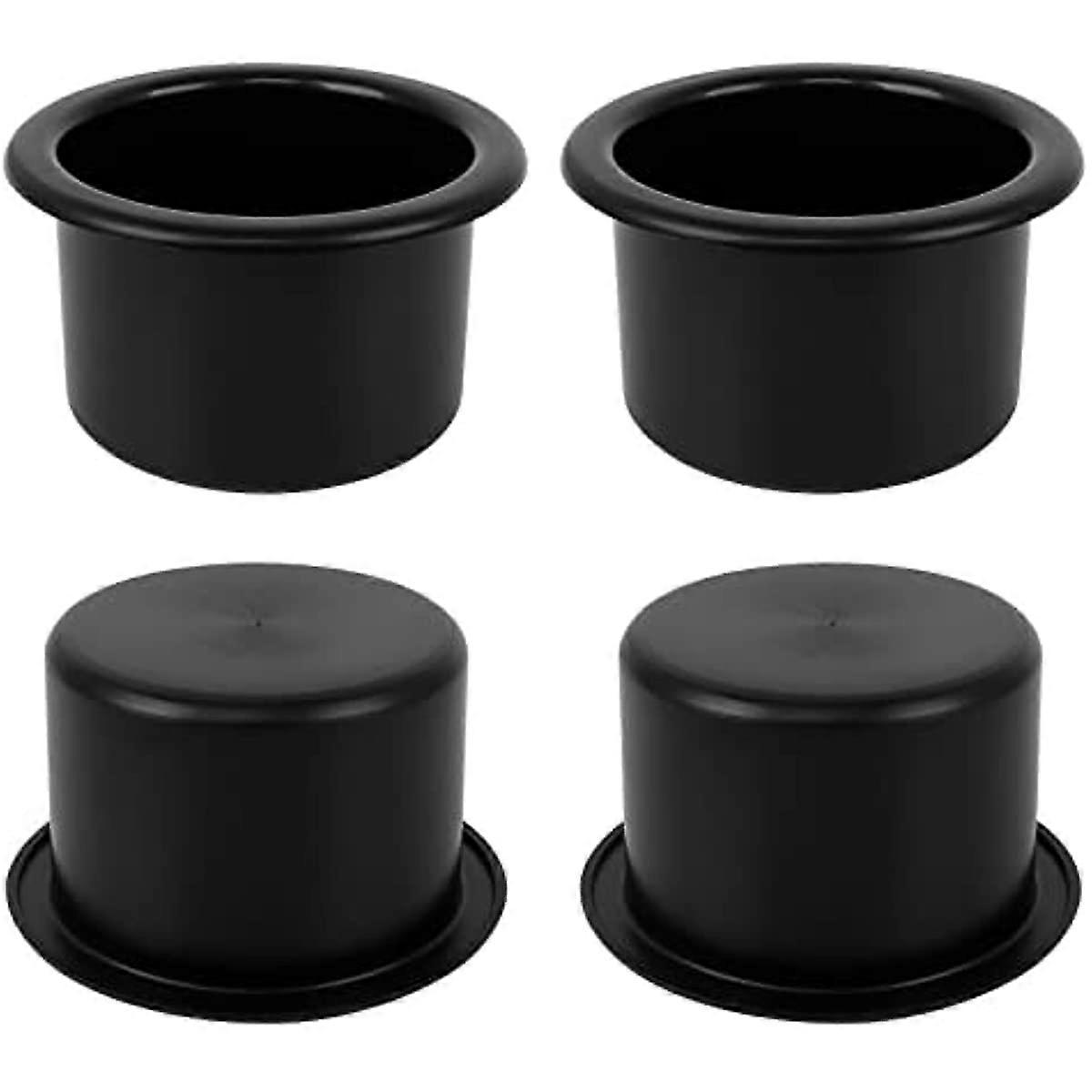 4 stuks bekerhouder insert kunststof tafel bekerhouder 85mm diameter bank bekerhouder insert zwarte auto dranken houder insert voor bank