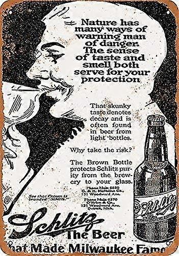 Sinal de placa de parede de bronzeamento Antigo 8x12 polegadas OU 12x16 polegadas Modo 3158