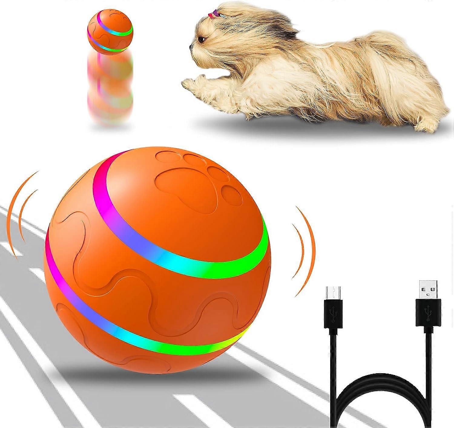 Interactive Dog Ball Toys,Durable Motion Activated Automatic Rolling Ball Toys,100% new