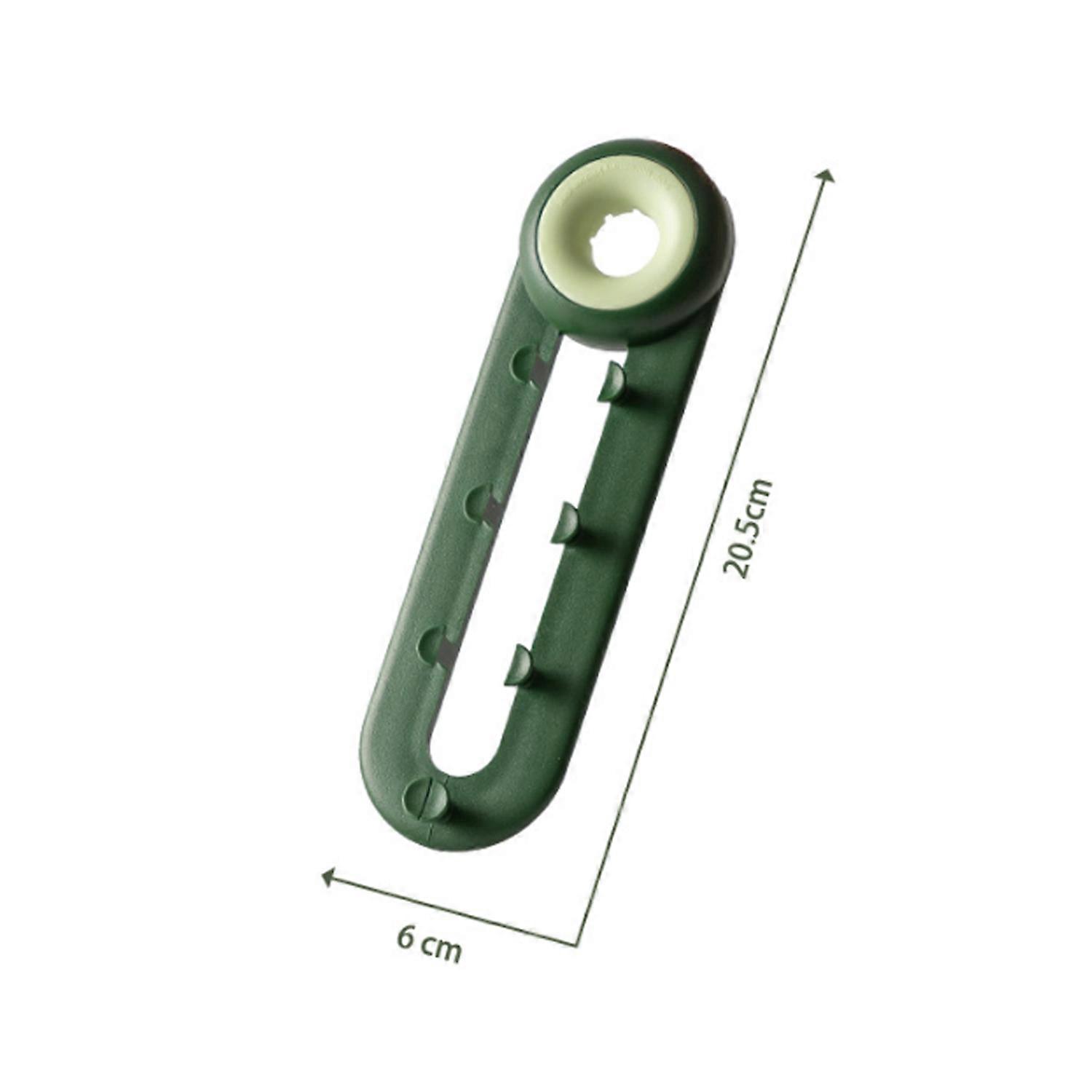 2 Triangular Ladder Strainers for Green Kitchen Sink