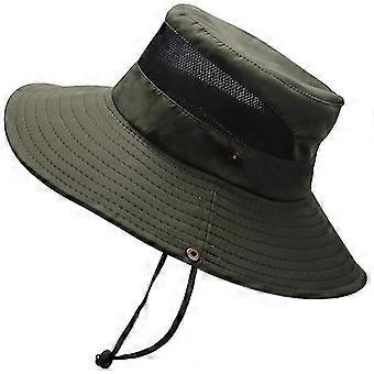 Mannen Vrouwen Vissen Boonie Zonnehoed Wide Rand Caps Voor Outdoor Bergbeklimmen-c