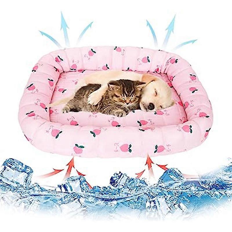 Dog Cooling Bed Mat, Self-Cooling Pad, Ice Silk Sleeping Mattress for Dogs