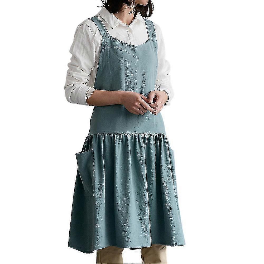 1 Stück Küchenschürze Kochen Taille Home Damen Antifouling Weste Typ Erwachsene Arbeitsabdeckung Hellgrün