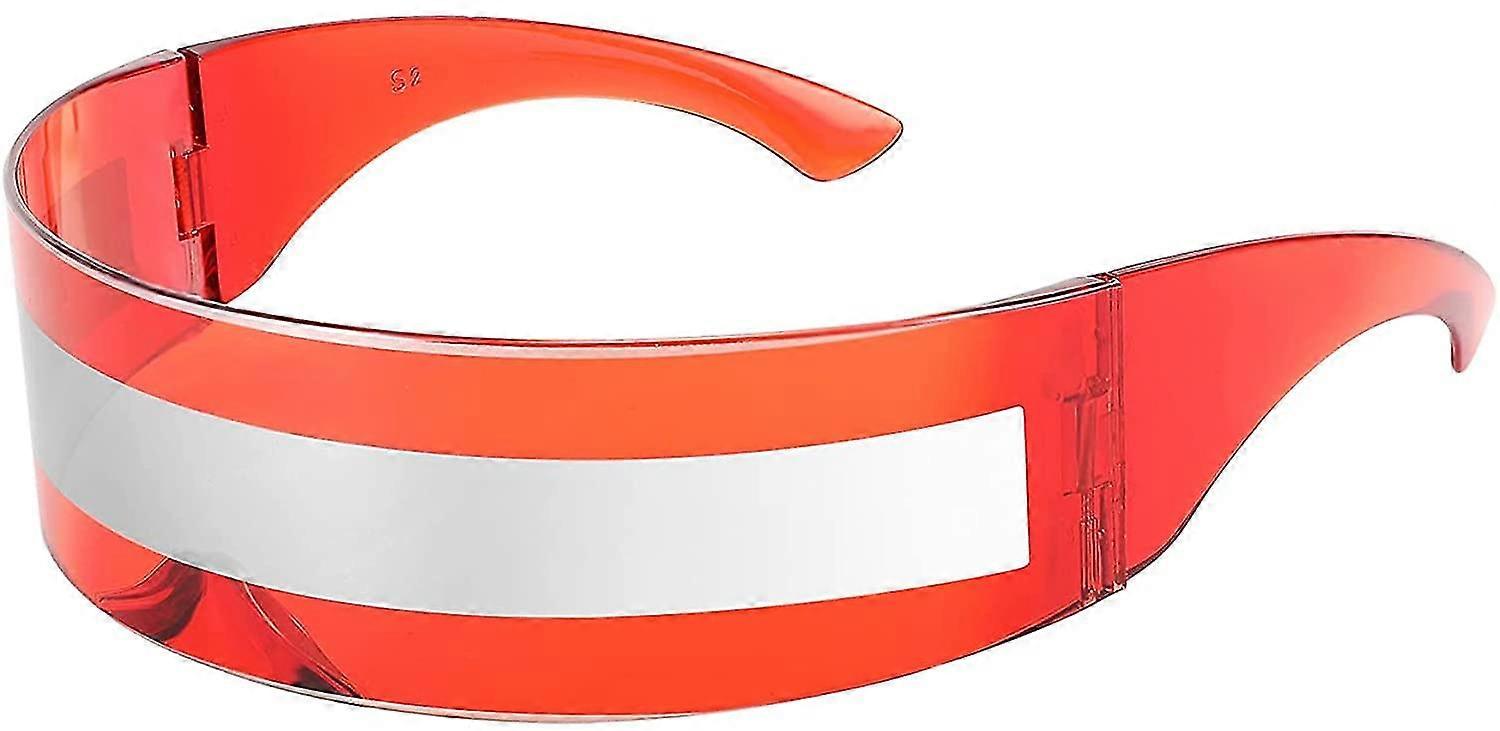 80s قناع مستقبلي سايبر النظارات الشمسية الرجال النساء نمط الشرير المستقبلي كوسبلاي B2740