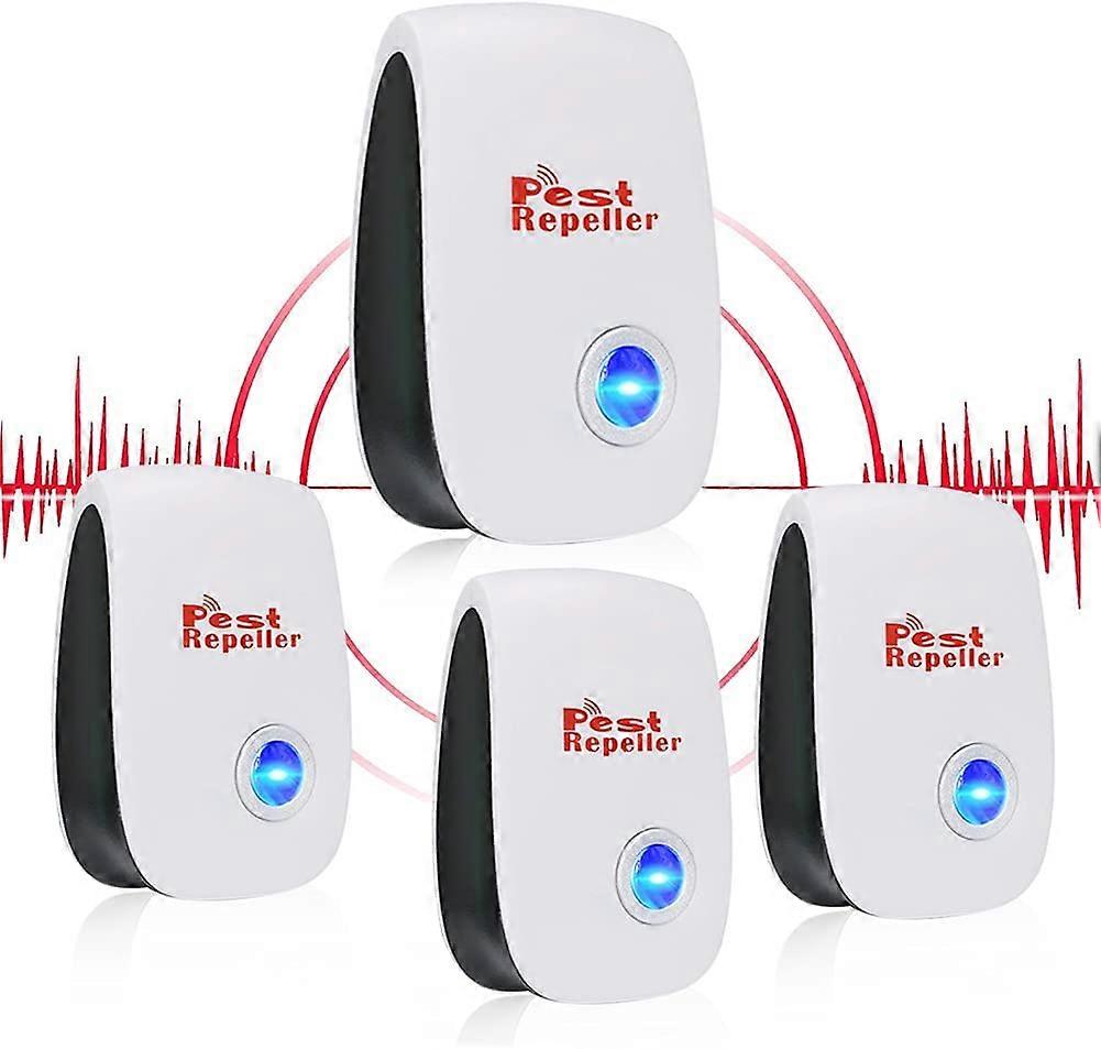 Ultrasonic Pest Repeller 4 Packs, Heilwiy Eco-Friendly Repellent, Heilwiy Electronic Pest Gift