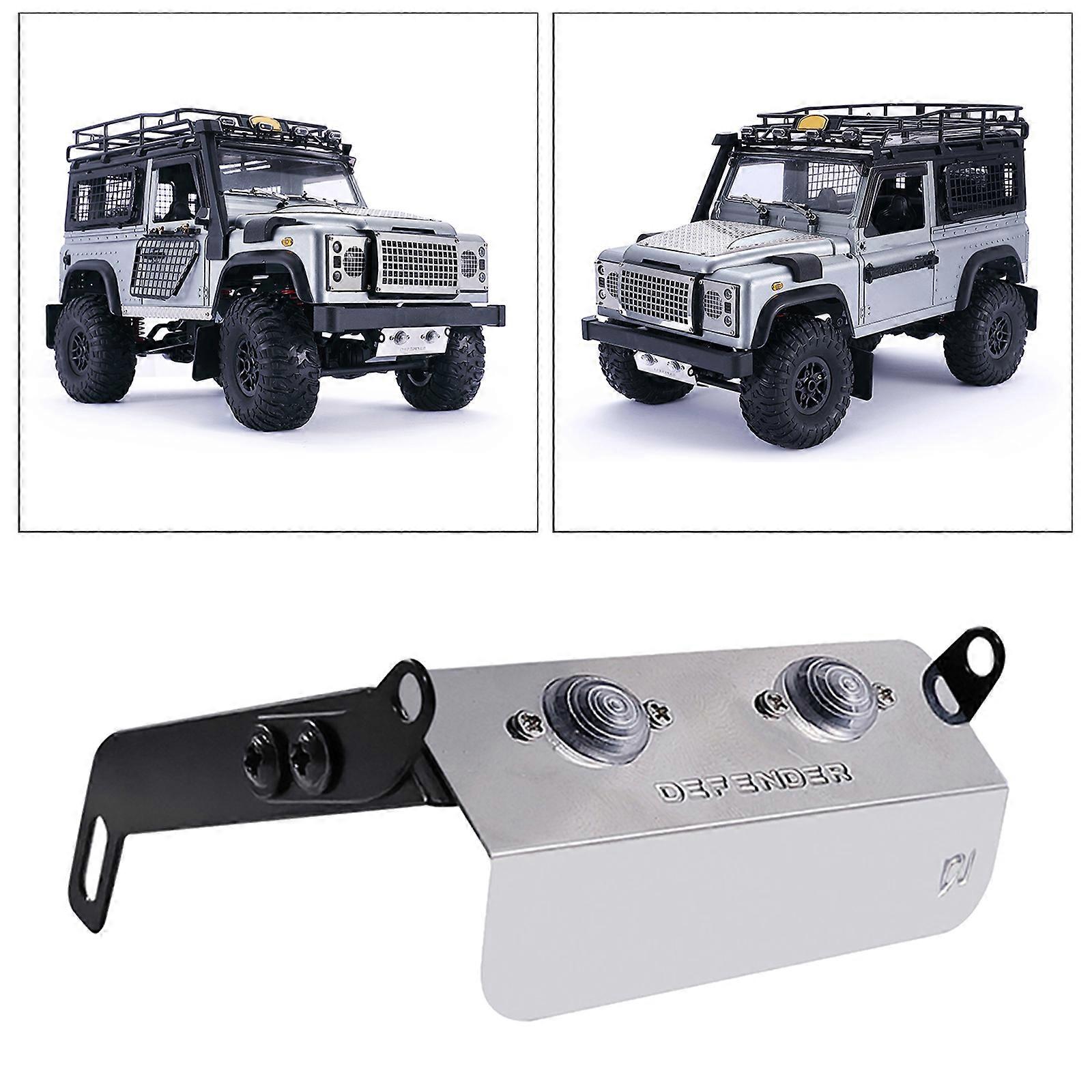 Vorderes Chassis Armor Bottom Guard Plate mit Licht für MN D90 D91 MN99S 1:12 Maßstab RC Car Upgrade Zubehör, einfach zu installieren