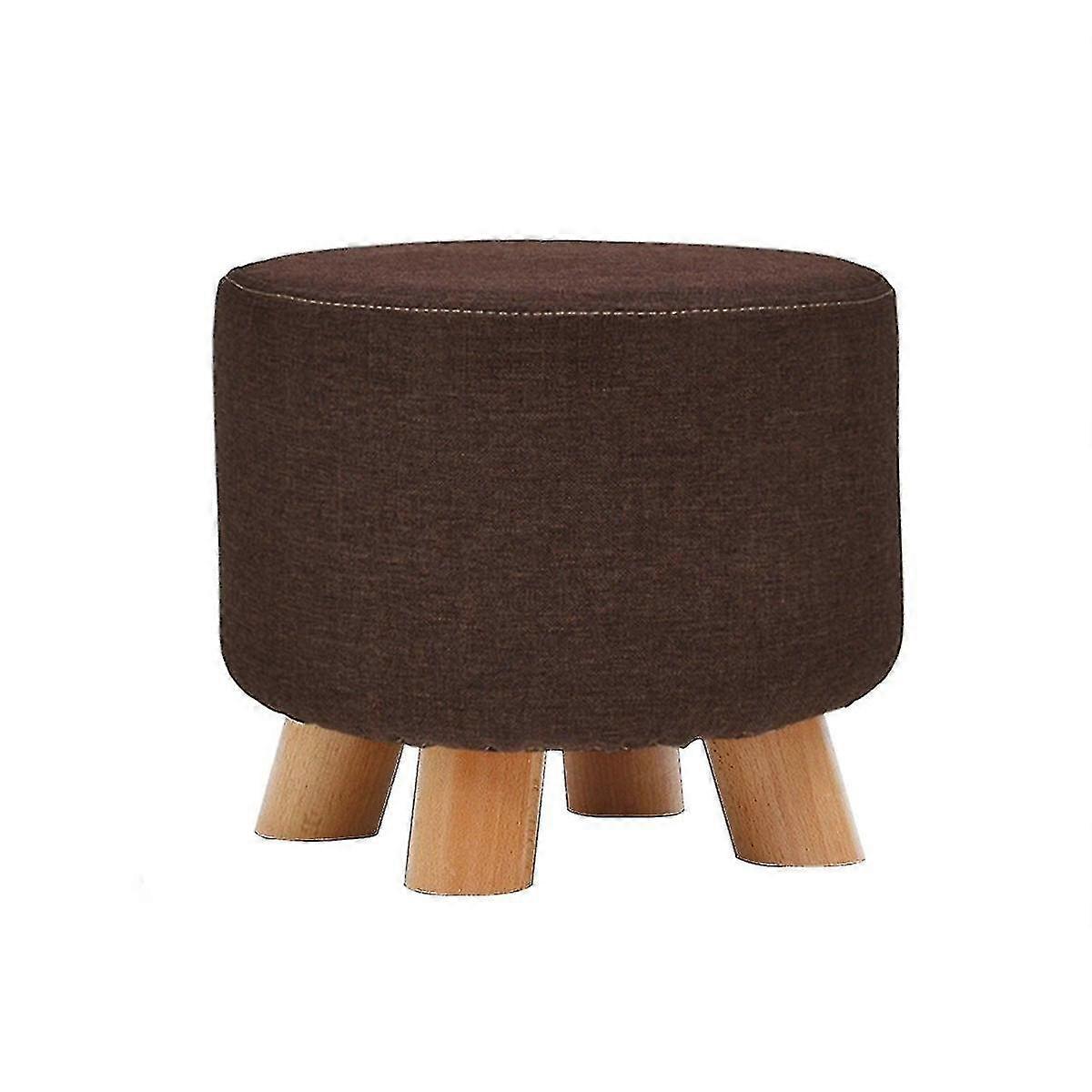 Solid Wood Stool Fabric Shoe Changing Stool