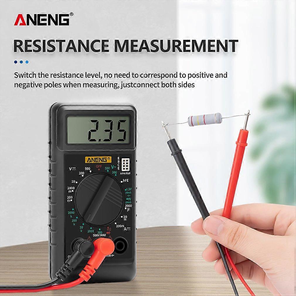 DT-182 Digital Mini Multimeter DC/AC Voltage Current Meter Handheld Pocket Voltmeter Ammeter Diode Triode Tester Multitester