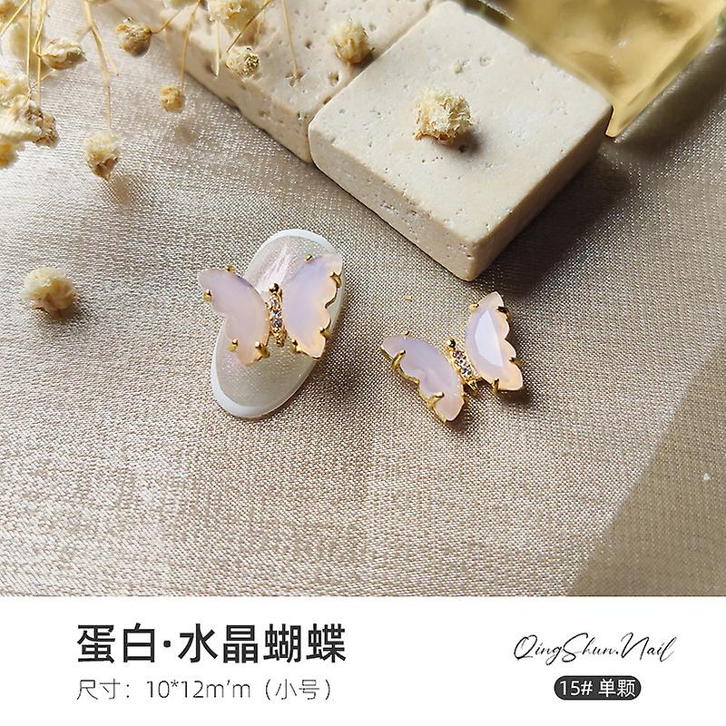 Butterfly Manicure Super Flash Solid Ice Crystal Zircon Nail Decoration