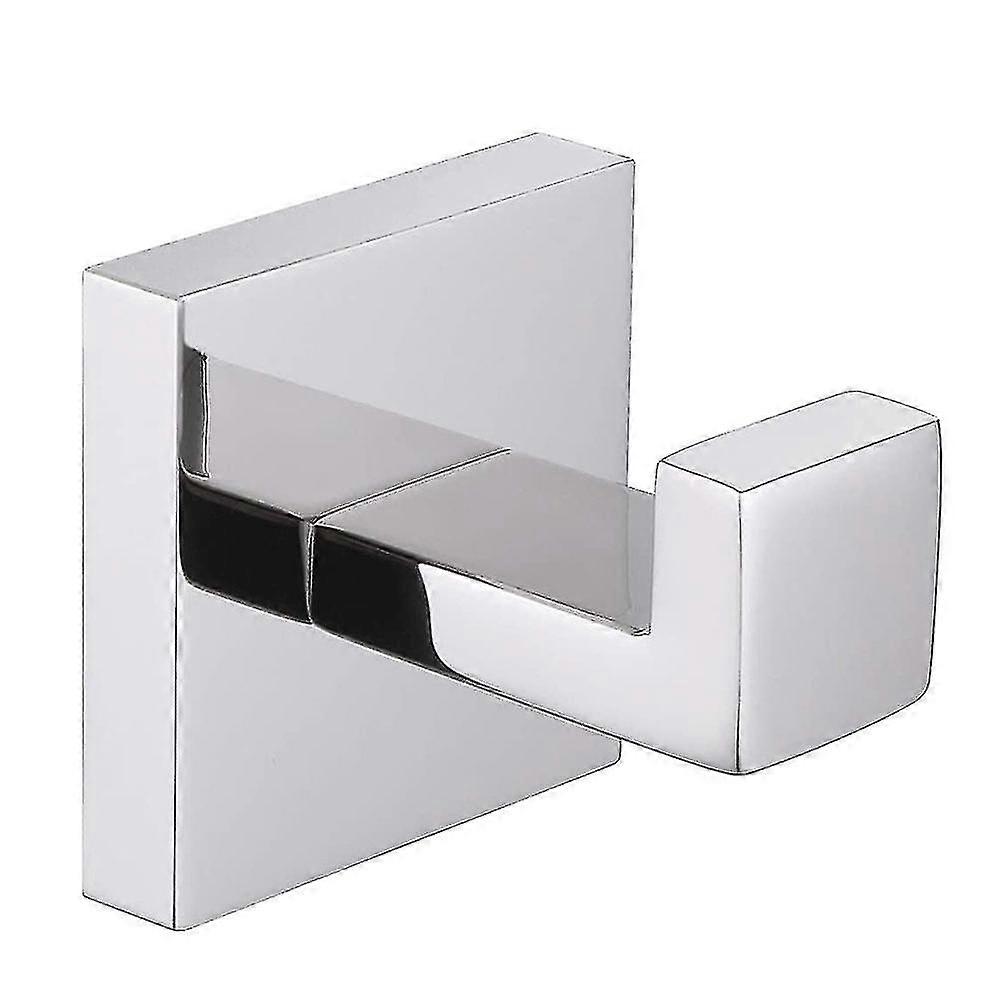 Bath Towel Hook Stainless Steel Square Clothes Towel Coat Robe Hook