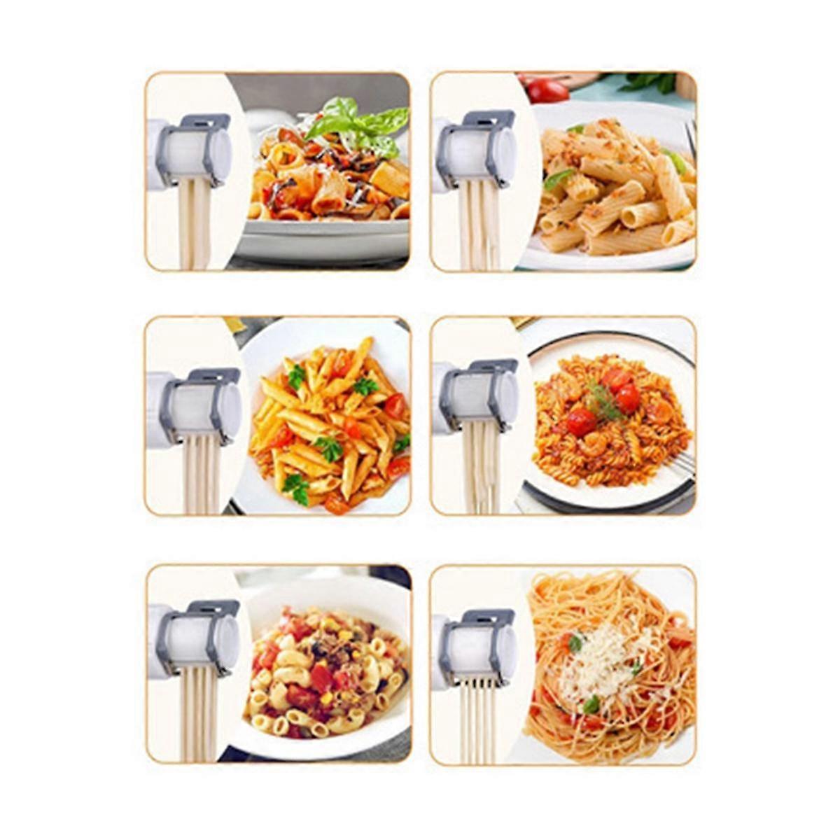 Gourmet Pasta Attachment for Mixer, Pasta Maker Attachment Set with 6 Different Shapes Pasta Press Outlet