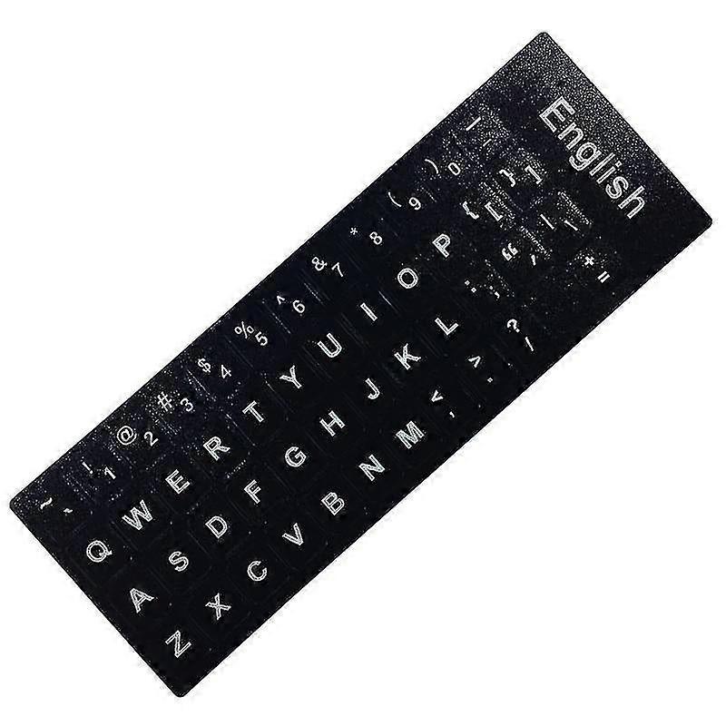 2pcs Keyboard Stickers For Laptop Pc Keyboard 10" To 17" Computer Standard Letter