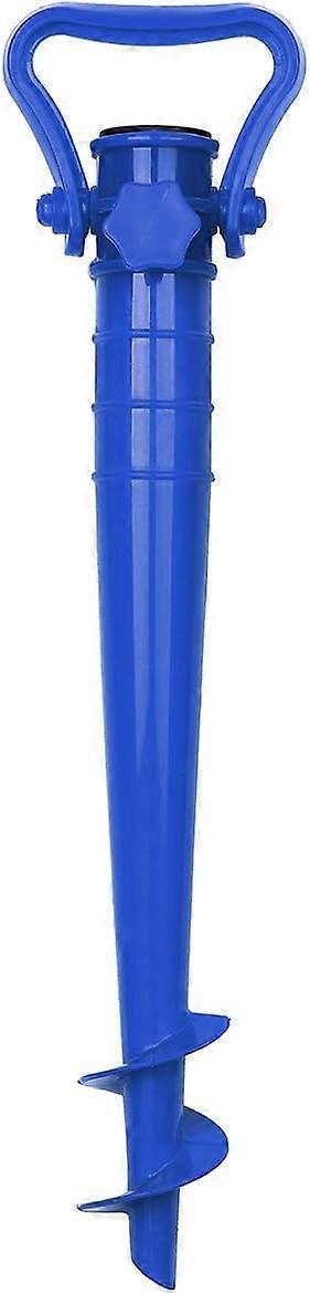 Umbrella Stand for Beach Sand or Earth Umbrella Feet, Propeller Beach Umbrella Stand Screw in SandSand Umbrella Base- Blue