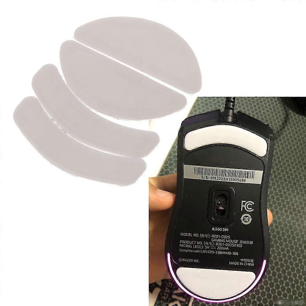 2 Sets/pack Tiger Gaming Mouse Feet Mouse Skate For Razer Viper Mini Mouse White Mouse Glides Curve Edge