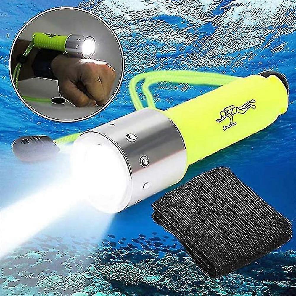 Portable 6000 Lumen Diving Torch Underwater 50 Metre Torch Rechargeable Led Light Diving Safety Torch LNU