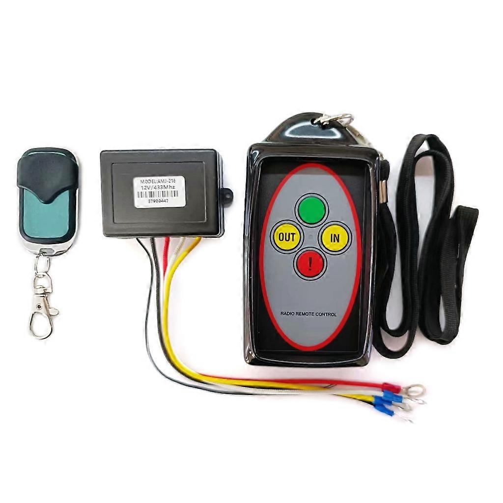 Wireless Winch Remote Control Kit 12V Receiver Handset Easy to Use