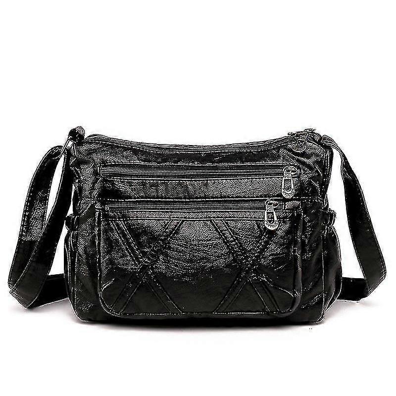 أزياء السيدات في منتصف العمر حقيبة رسول كتف واحد متعددة الأغراض بو الجلود حقيبة الأم متعددة الجيب حقيبة ذات سعة كبيرة