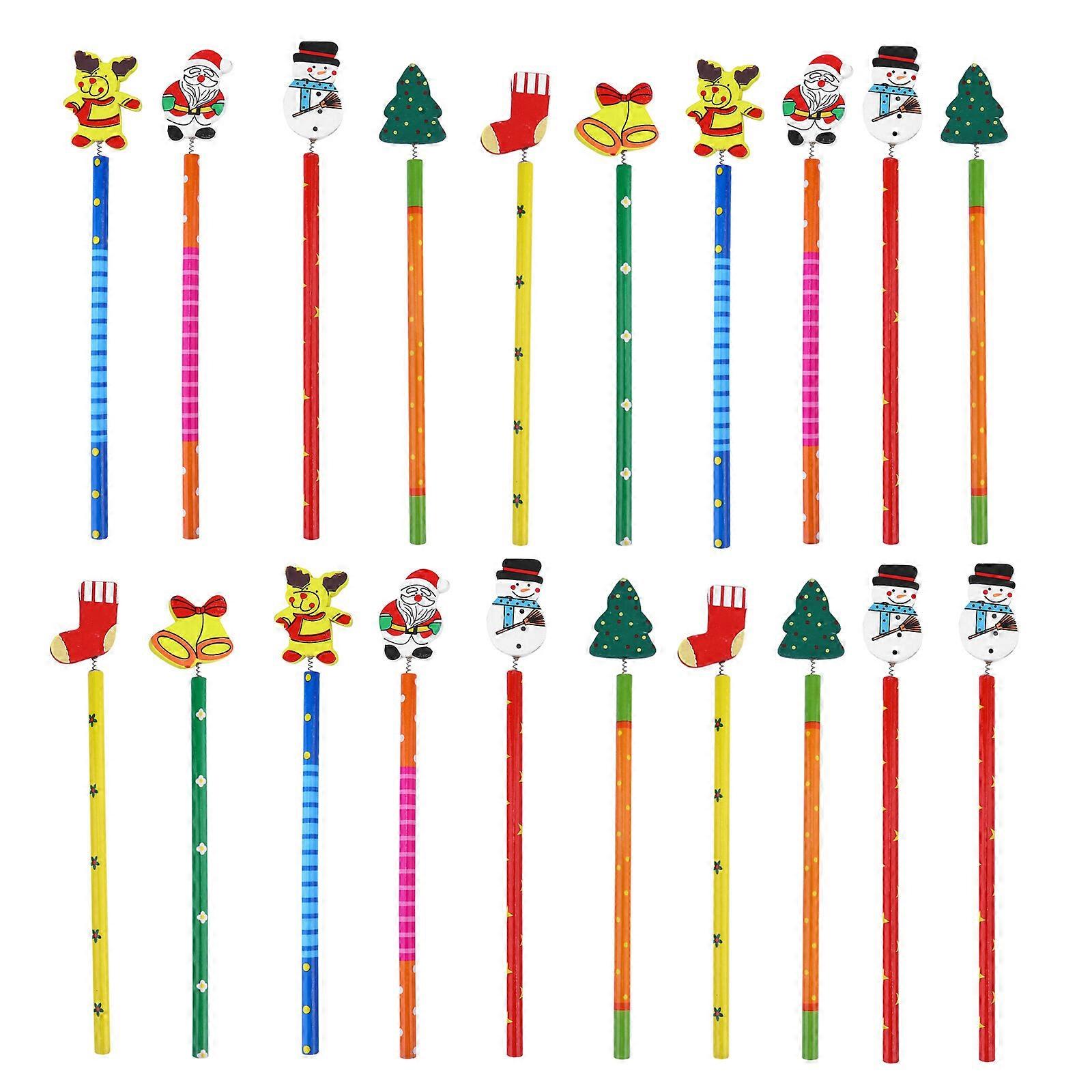 20個のクリスマスシリーズ鉛筆素敵な鉛筆学生鉛筆文房具