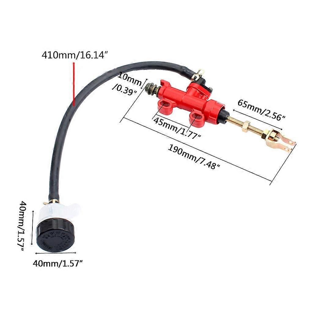 Motorcycle Rear Foot Brake Master Cylinder Hydraulic Brake Pump High Quality Rear Refit Foot Hydraulic Brake Master Cylinder Pump For Suzuki Kawasaki Honda Motorcycle Dirt Pit Bike I.969594465