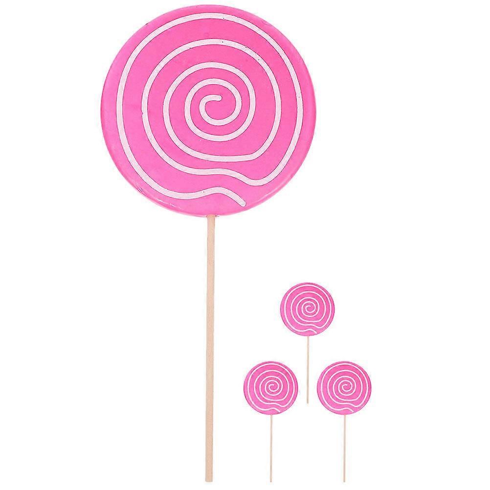 4Pcs Fake Lollipop Giant Lollipop Party Photo Props Simulation Candy Large Lollipop Model