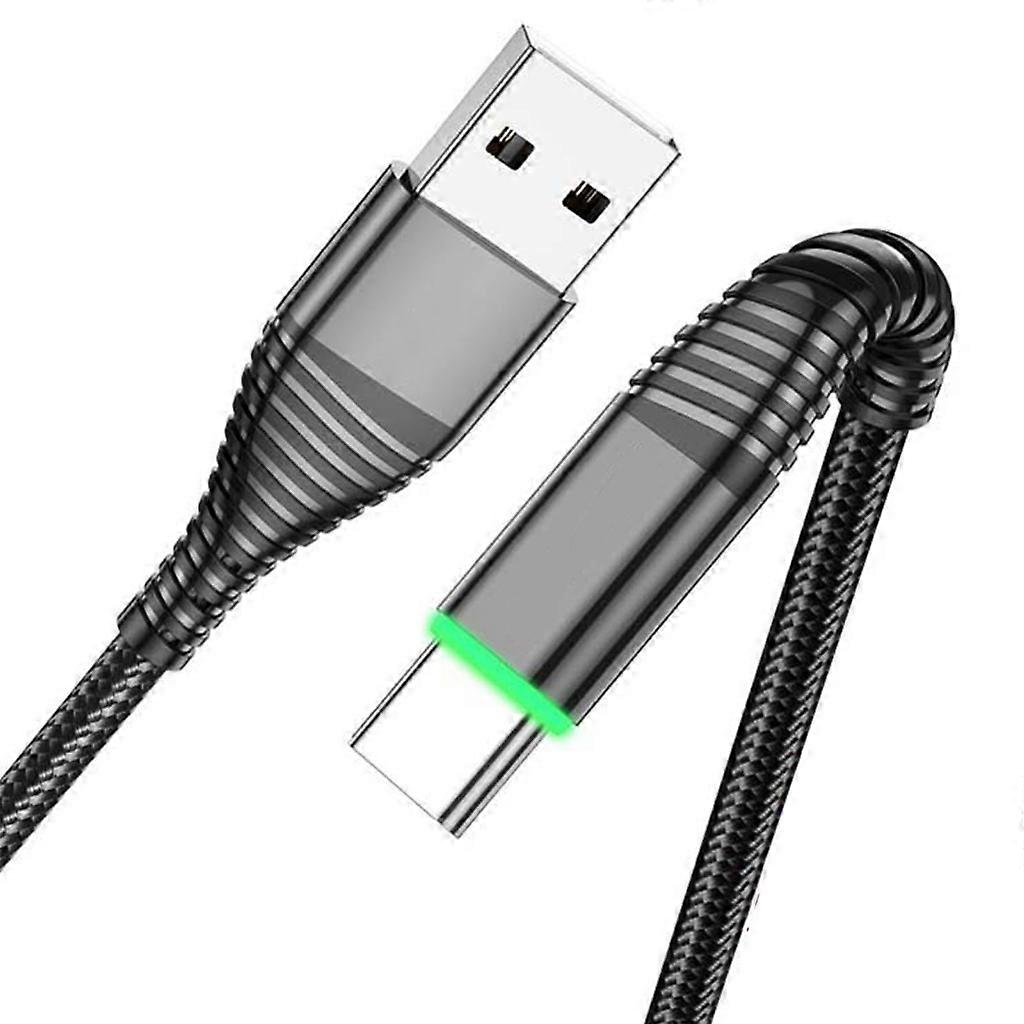LED Lighting Micro USB Cable Data Transfer 3A Fast Charging Charger Wire