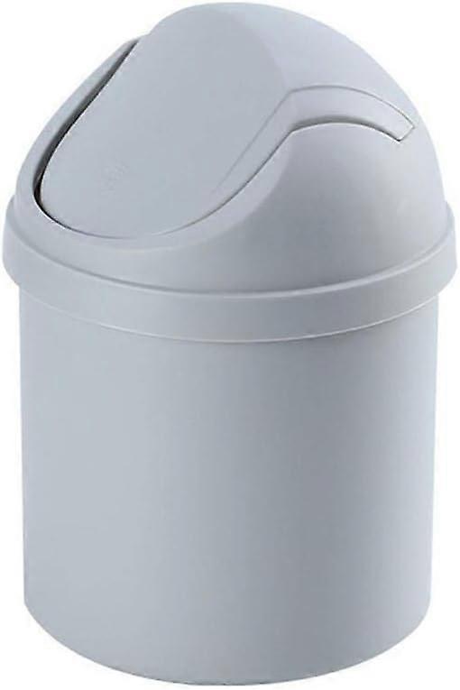 Gray Mini Office Bin, Small Waste Bin, Table Office Bin