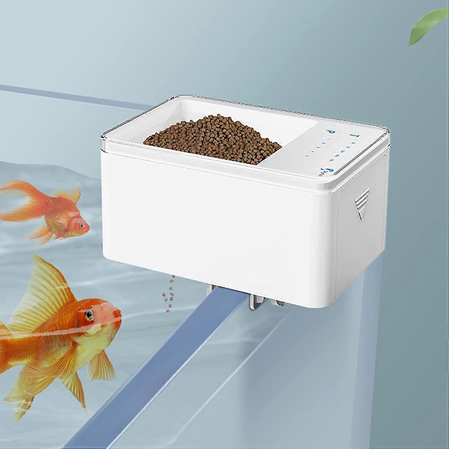 Automatic Fish Feeder Intelligent Digital Fish Food Dispenser Timer 70ML Automatic Battery Powered
