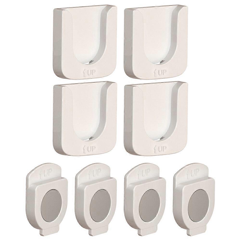 4 Sets Wall Mounted Magnetic Remote Control Rack Holder Remote Control Storage Organizer