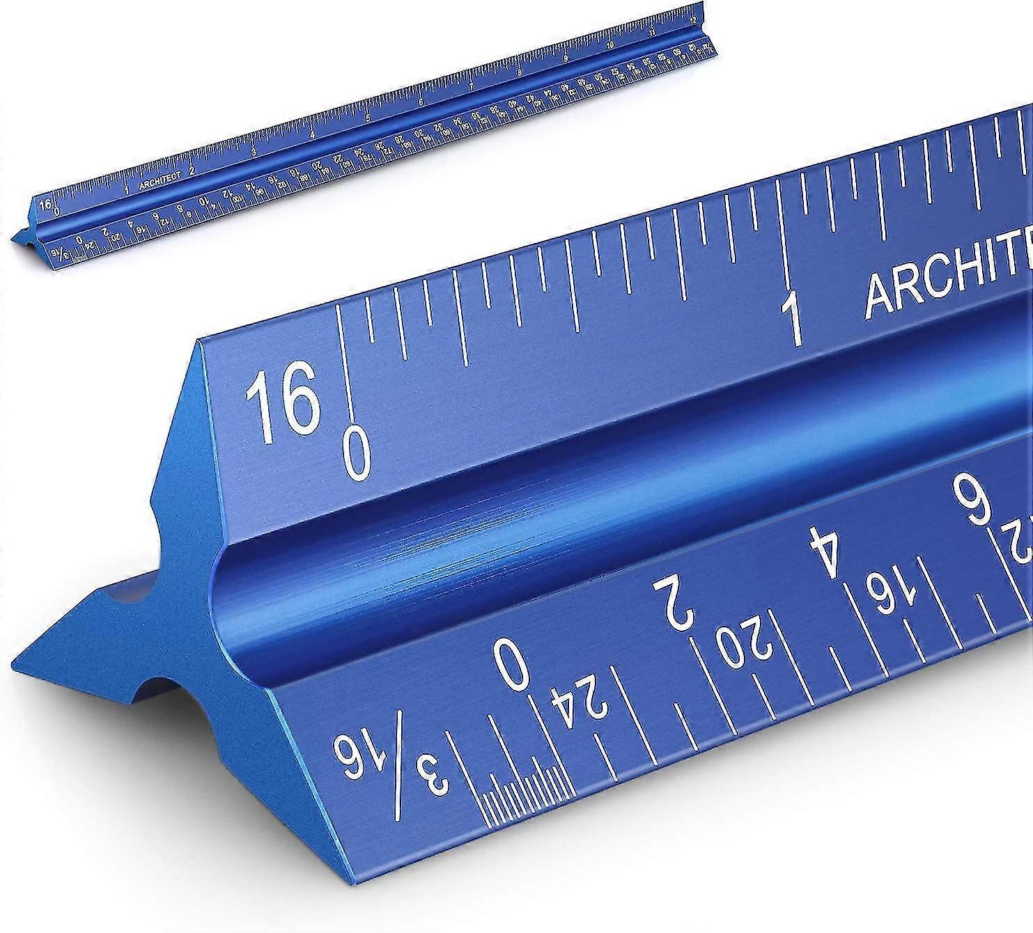 Architectural Scale Ruler Aluminum Architect Scale Triangular Scale Ruler For Architects, Draftsman, Students And Engineers