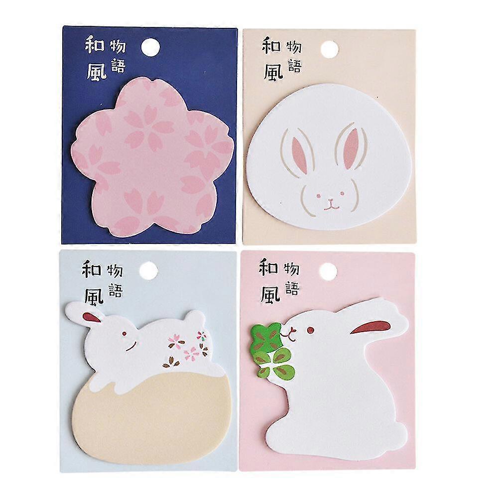 4pcs Creative Sticker Notes Lovely Memo Pads Sticky Notes Pads For Office