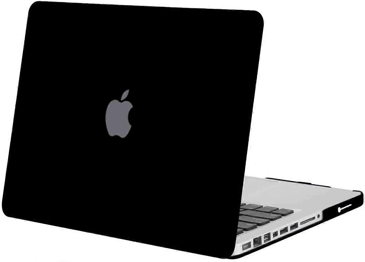 Black  Compatible with MacBook Pro 13 inch Case (Model: A1278, with CD-ROM) Old Version Early 2012/2011/2010/2009/2008, Protective Plastic Hard Shell 