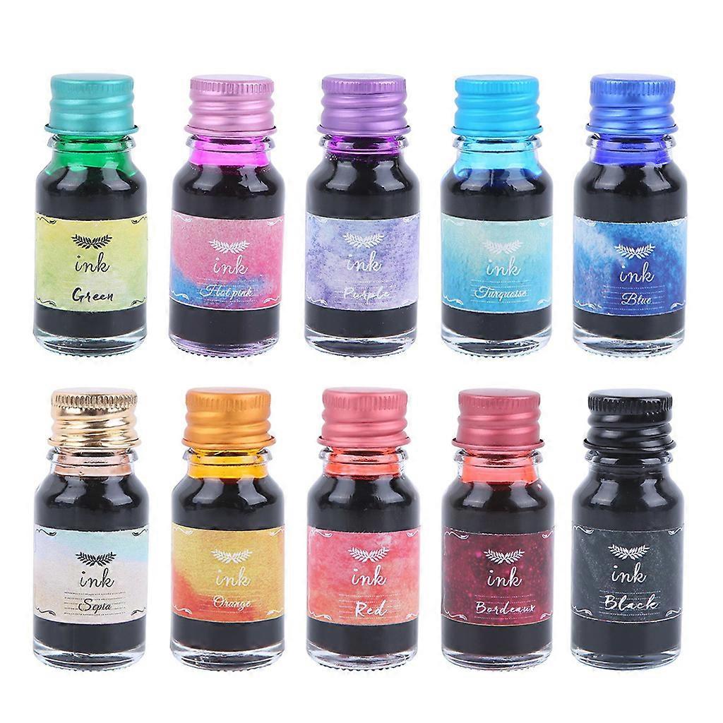 Premium Colorful Ink Quick Drying Calligraphy Pen Ink Set for Beginner Drawing