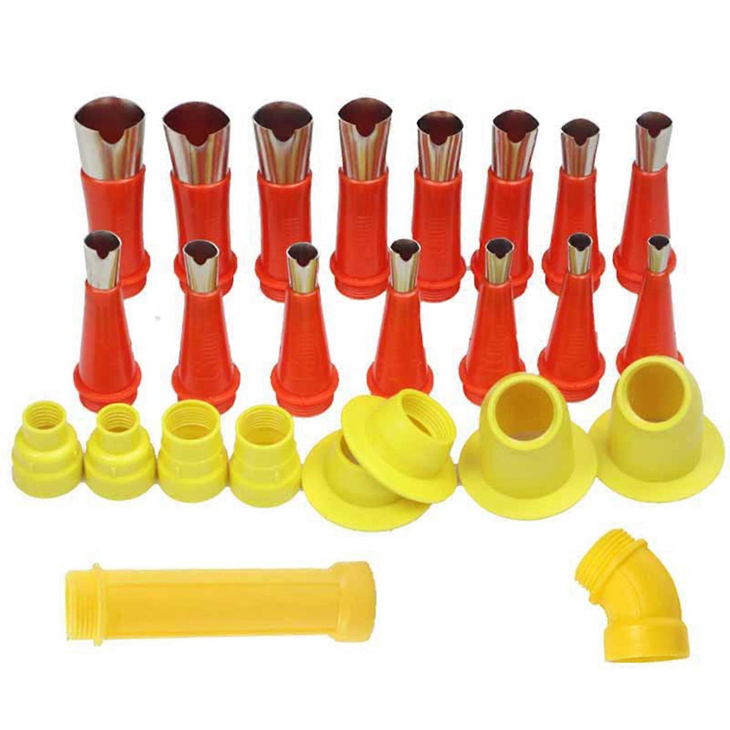 Universal Caulking Kit Durable Stainless-Steel Nozzle Set with Integrated Rubber Tools Rustproof
