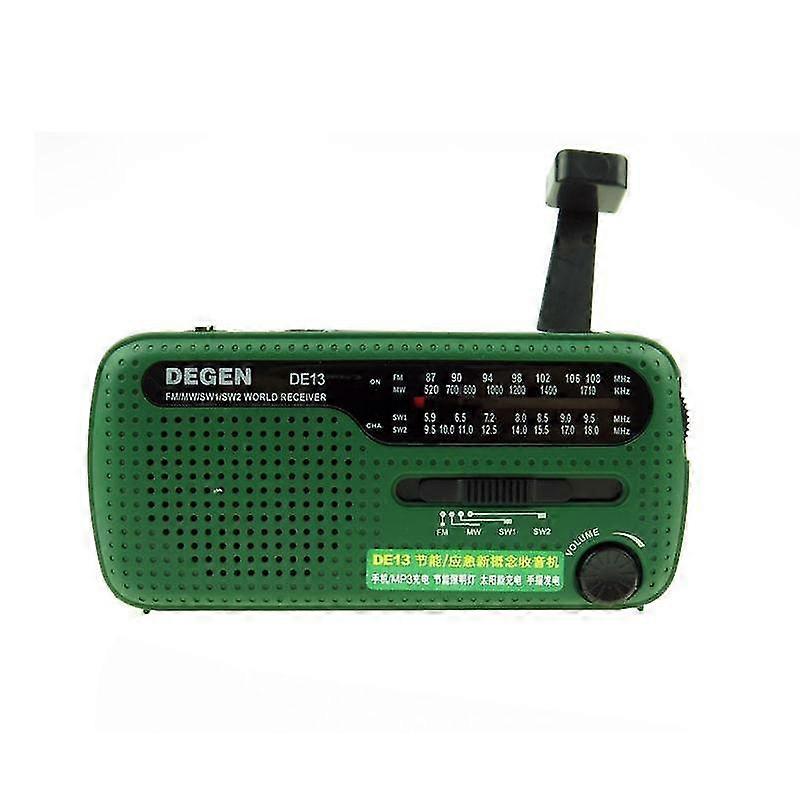 radio crank dynamo solar power emergency world receiver portable
