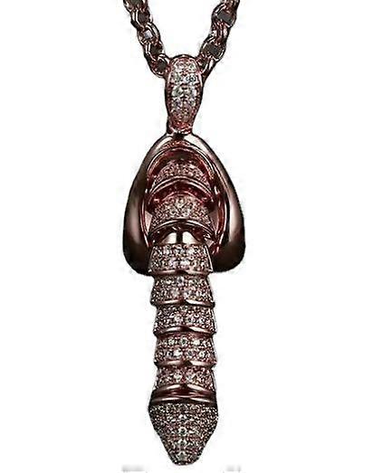Drôle de collier pendentif érigé