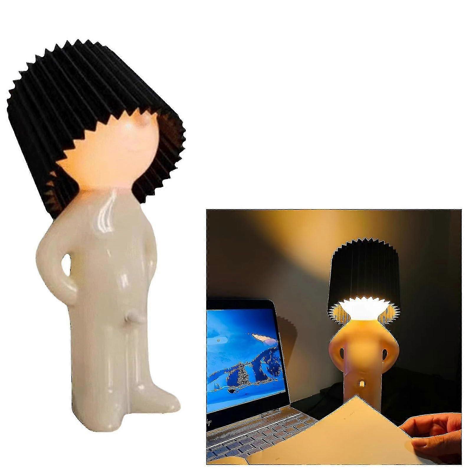 A Little Shy Man Naughty Little Boy Desk Lamp, Small Table Lamp Bedside Night Light